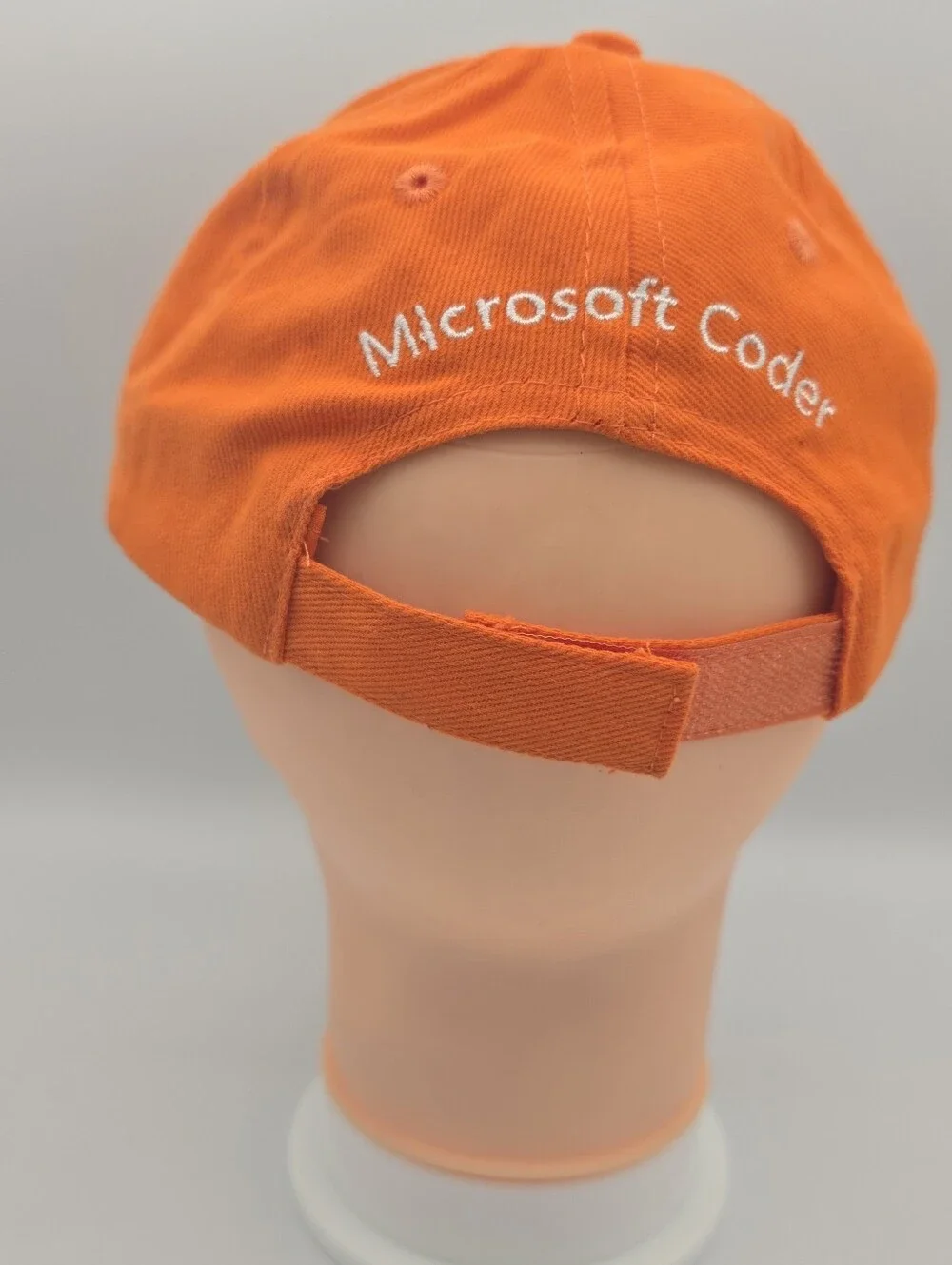 Kids Microsoft Coder Orange Adjustable Cotton Hat 54cm